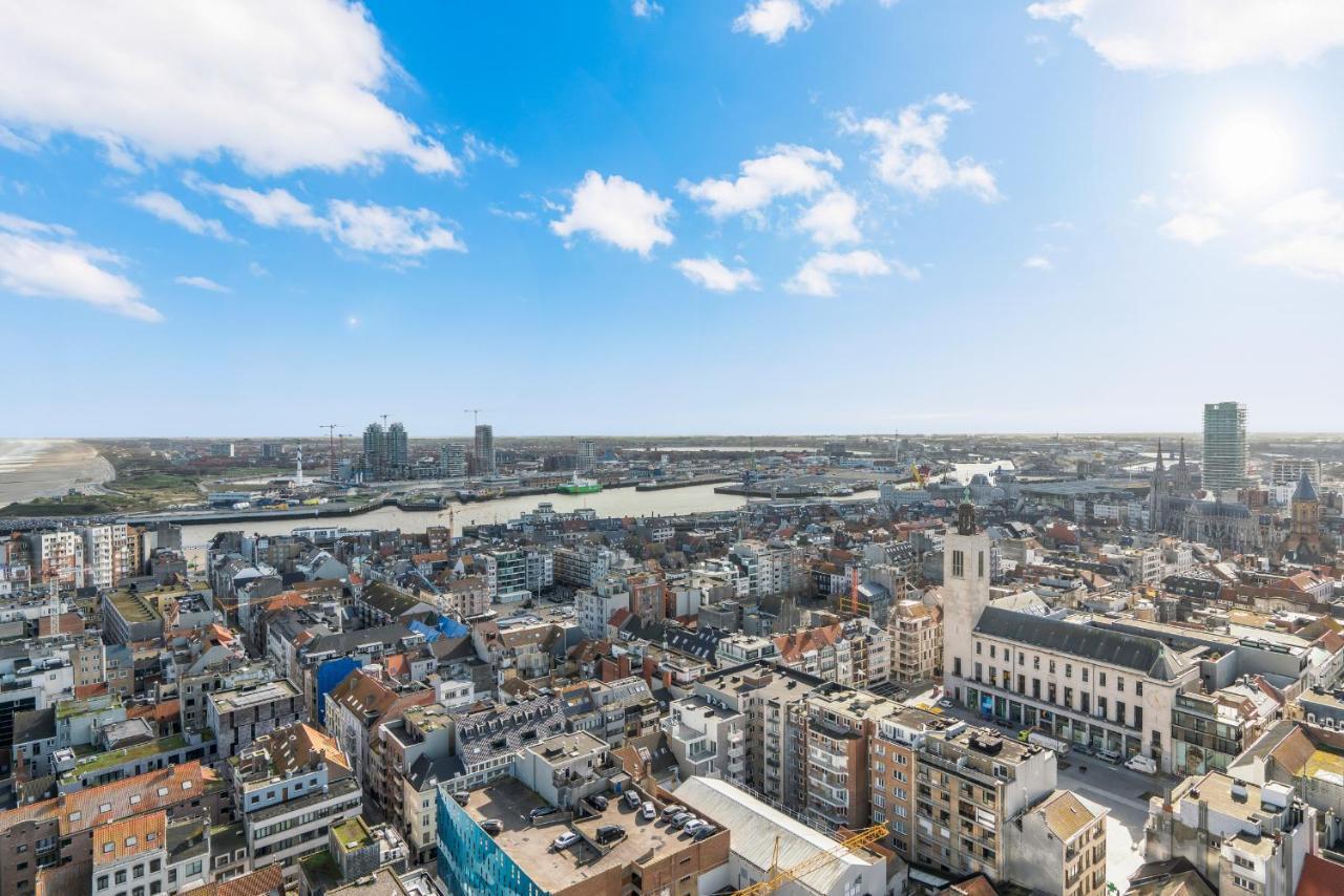 Ferienwohnung Skyline App 5P Met Prachtige Uitzichten & Terras Ostende Exterior foto
